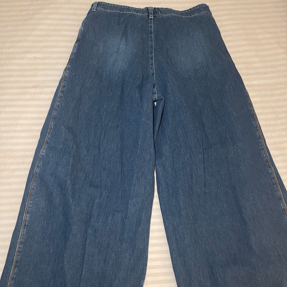 We The Free Blue Wide Leg Jeans